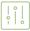Schieberegler-Symbol für die individuelle Konfiguration der MDM-Einstellungen