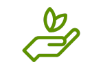 Leaf icon symbolizing sustainability in device use