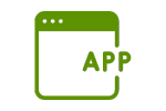Globe icon for web app integration