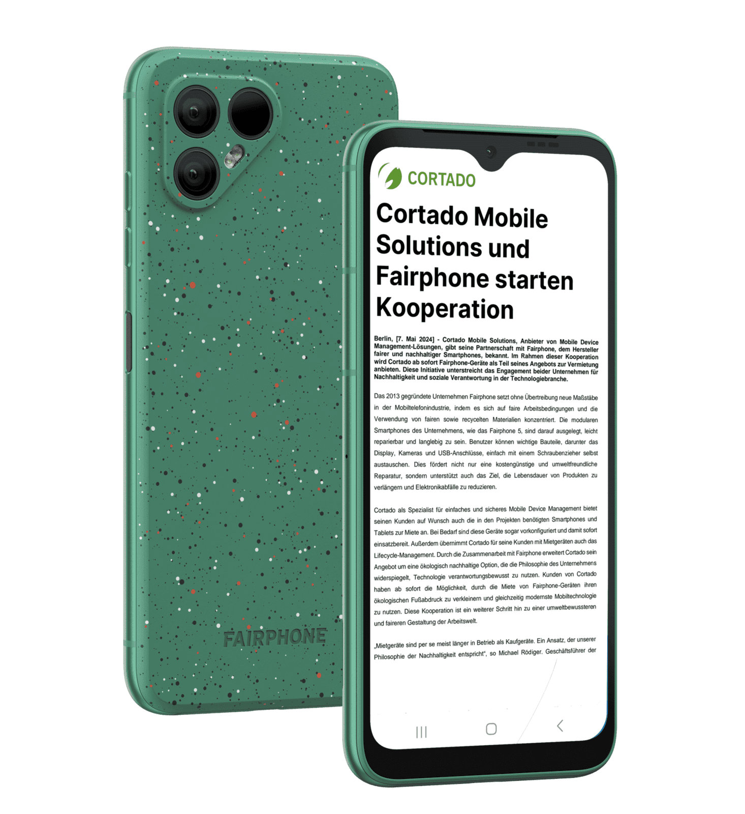 Cortado Mobile Solutions und Fairphone starten Kooperation