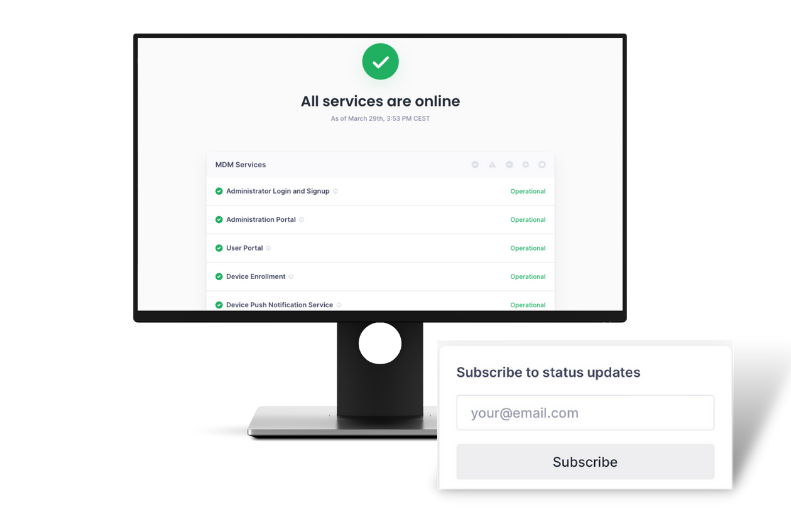 Service Status Portal
