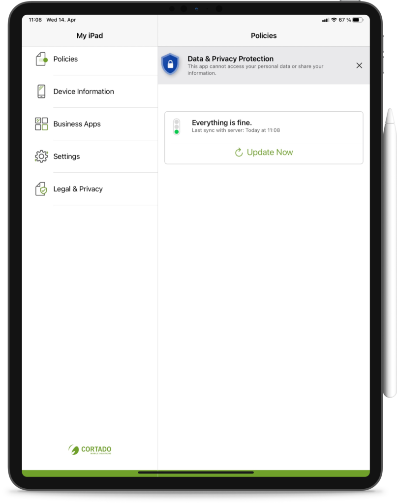 Cortado MDM: Protecting Privacy for Improving Business Processes