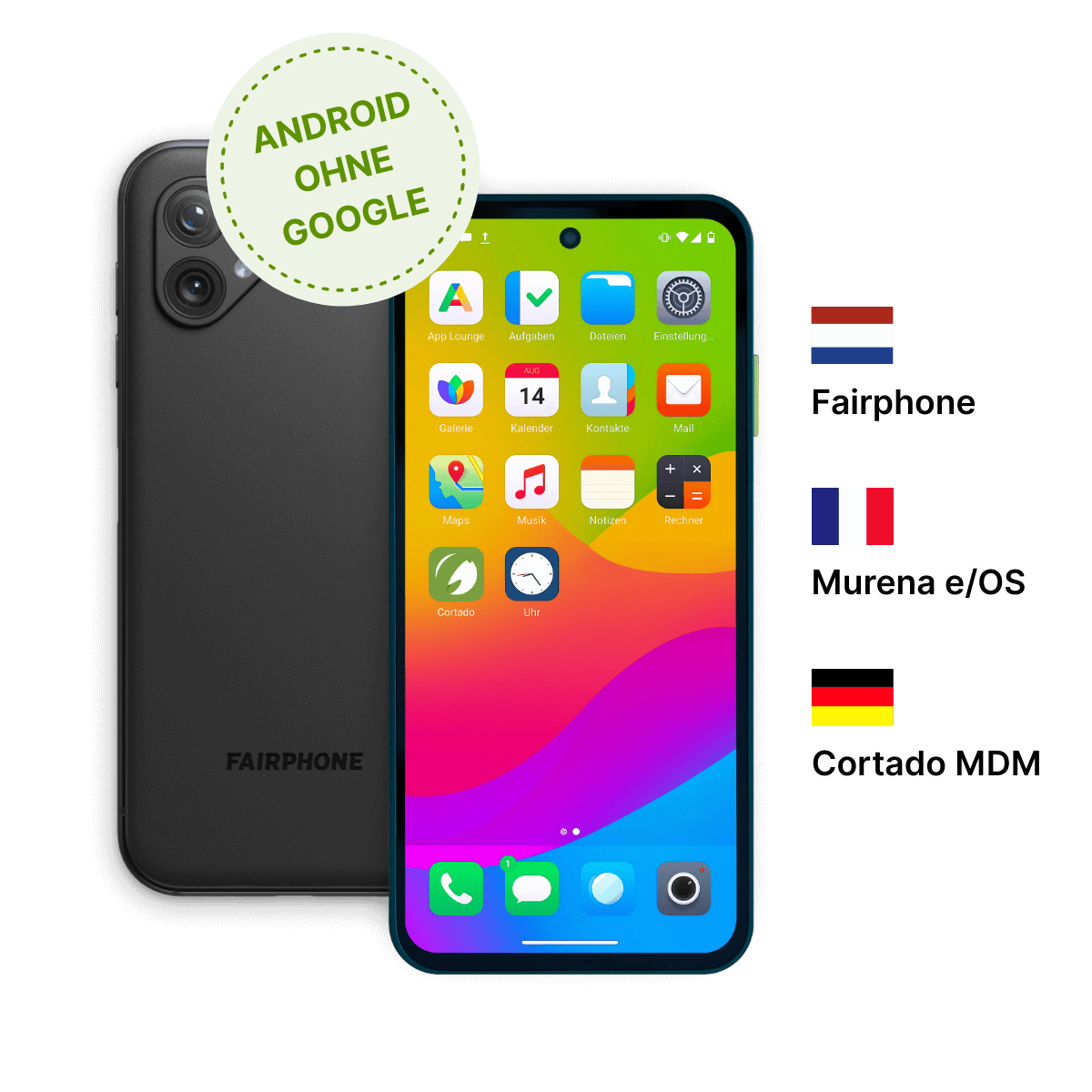 Google-frei & Android Open Source: Cortado-Bundle aus Fairphone mit Murena /e/OS und Cortado MDM sorgt für digitale Souveränität