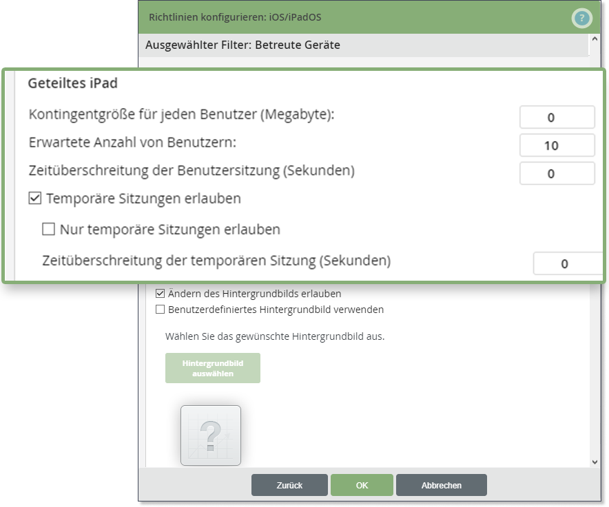 New Shared iPad features