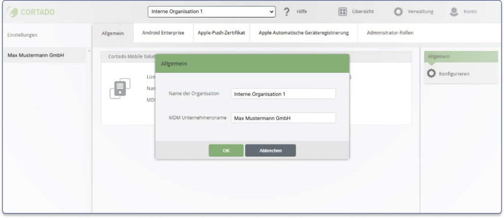 Renaming organizations