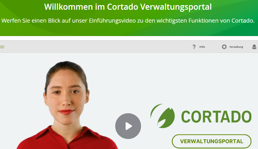 Dashboard der Cortado MDM Verwaltungskonsole mit Geräteübersicht