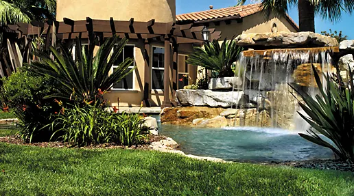 Employees of a landscaping company at work