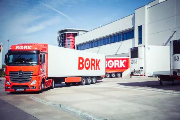 Truck operated by Spedition Bork