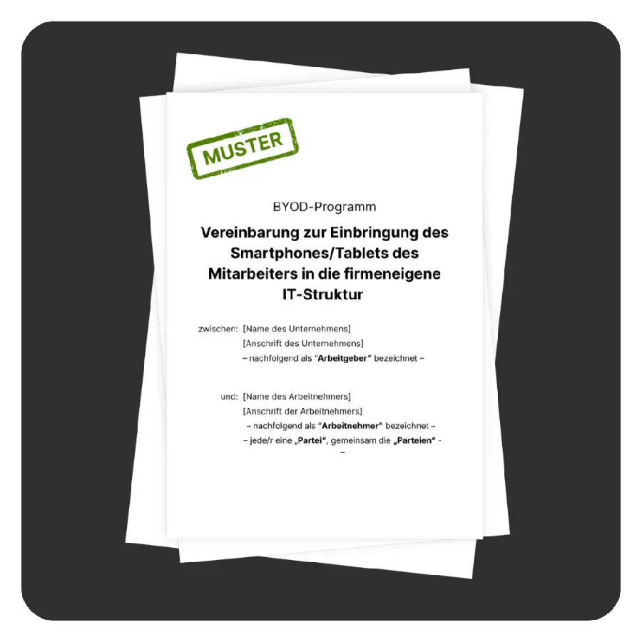 Illustration: Regeln für den Einsatz privater Endgeräte im Unternehmen