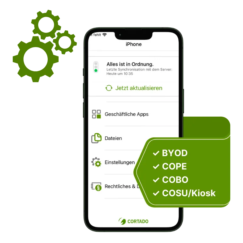 Overview of iOS management modes