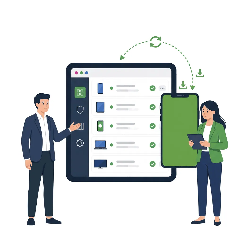 Automated setup for new mobile devices