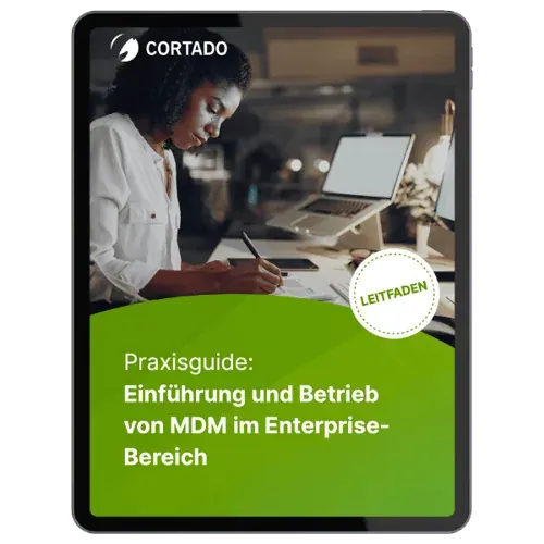 Cover des Praxisguides „Einführung und Betrieb von MDM in Enterprise-Umgebungen“
