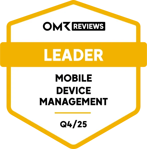 OMR Reviews badge: Leader in Mobile Device Management