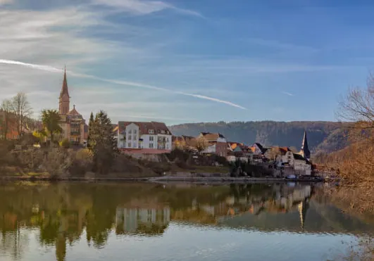 View of the city of Neckargemünd