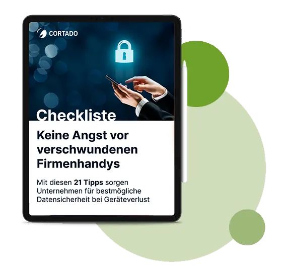 Vorschau der Checkliste zu verlorenen Firmenhandys