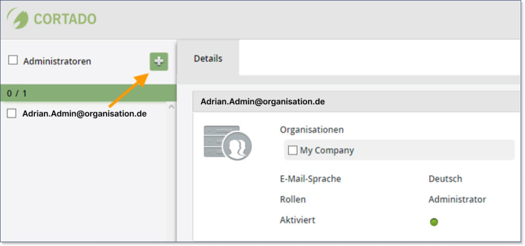 Admin Erstellen