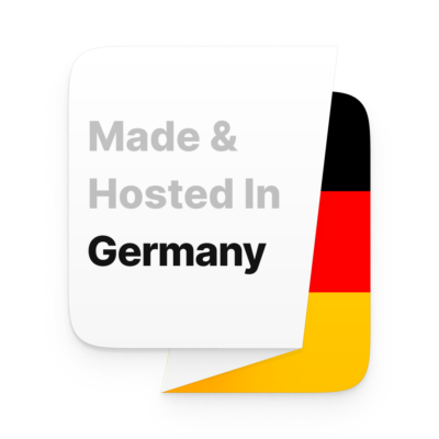 Made and Hosted in Germany